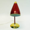 Norwegian Red desk lamp of brass and metal 1950s