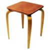 Midcentury Cognac leather top stool by G A Berg 1940s Sweden Midcentury Cognac leather top stool by G A Berg 1940s Sweden