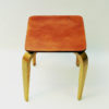 Midcentury Cognac leather top stool by G A Berg 1940s Sweden Midcentury Cognac leather top stool by G A Berg 1940s Sweden