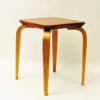 Midcentury Cognac leather top stool by G A Berg 1940s Sweden Midcentury Cognac leather top stool by G A Berg 1940s Sweden