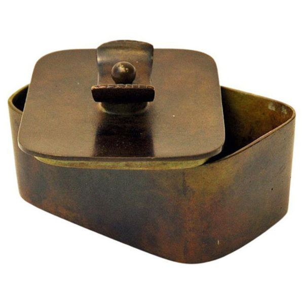 Swedish brutalist bronze casket by GAB 1930s