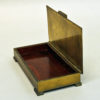 Lovely Swedish brass and wood casket by Ystad metall 1940s