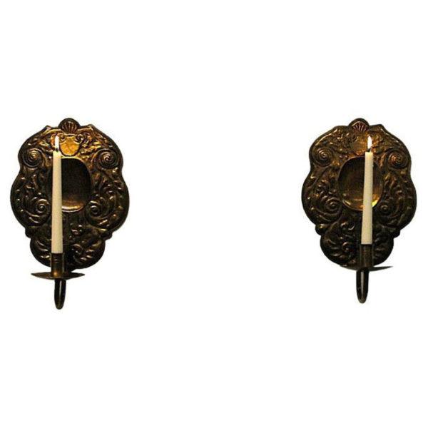 Brass wall sconce pair by Lars Holmström for Arvika 1950s Sweden Brass wall sconce pair by Lars Holmström for Arvika 1950s Sweden