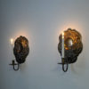 Brass wall sconce pair by Lars Holmström for Arvika 1950s Sweden Brass wall sconce pair by Lars Holmström for Arvika 1950s Sweden