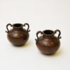 Swedish rustic pair of bronze urns by Sune Bäckström 1930s Swedish rustic pair of bronze urns by Sune Bäckström 1930s