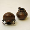 Swedish rustic pair of bronze urns by Sune Bäckström 1930s Swedish rustic pair of bronze urns by Sune Bäckström 1930s
