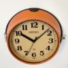 Vintage Orange Seiko Navy Wall Clock, 1970s