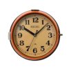 Vintage Orange Seiko Navy Wall Clock, 1970s