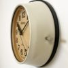 Vintage Beige Seiko Navy Wall Clock, 1970s