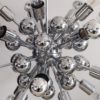 1970s Astonishing Chandelier Sputnik by Goffredo Reggiani in Chrome. Made in Italy
