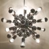 1970s Astonishing Chandelier Sputnik by Goffredo Reggiani in Chrome. Made in Italy