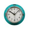 Vintage Turquoise Citizen Navy Wall Clock, 1970s Vintage Turquoise Citizen Navy Wall Clock, 1970s