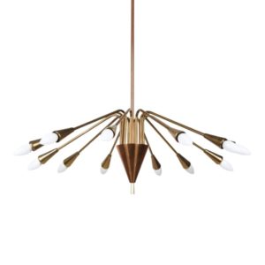 Hungarian brass chandelier