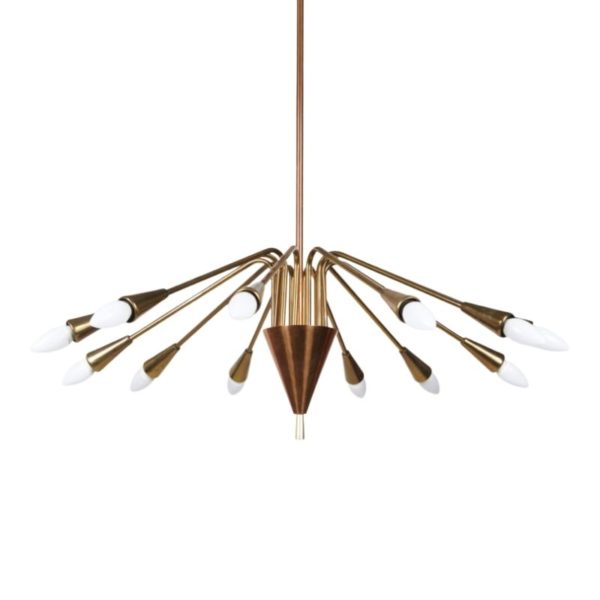 Hungarian brass chandelier