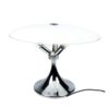 1980s modern large chrome table lamp, Hillebrand, Germany 1980s modern large chrome table lamp, Hillebrand, Germany
