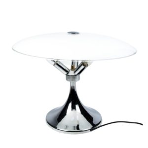 1980s modern large chrome table lamp, Hillebrand, Germany
