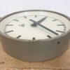 Grey Industrial Factory Wall Clock from Pragotron, 1960s