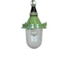 Green Industrial Soviet Pendant Lamp, 1960s