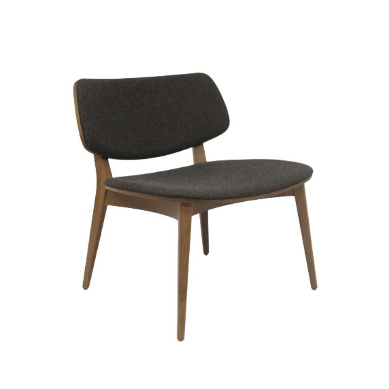 Beech wood armchair designed by Emilio Nanni