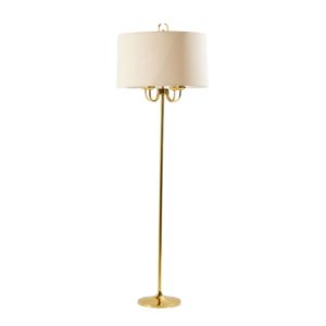 Brass floor lamp