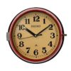 Vintage Red Seiko Navy Wall Clock, 1970s