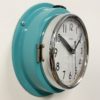 Vintage Turquoise Citizen Navy Wall Clock, 1970s Vintage Turquoise Citizen Navy Wall Clock, 1970s