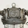 Large Industrial Cast Iron Cage Pendant Light, 1960s Large Industrial Cast Iron Cage Pendant Light, 1960s