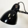 Industrial Bauhaus Black Enamel Scissor Wall Lamp from PHW, 1930s