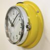 Vintage Yellow Citizen Navy Wall Clock, 1970s Vintage Yellow Citizen Navy Wall Clock, 1970s