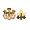 Hans Agne Jakobsson for teka, brass wall and ceiling light.