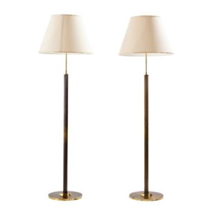 Brass floor lamp