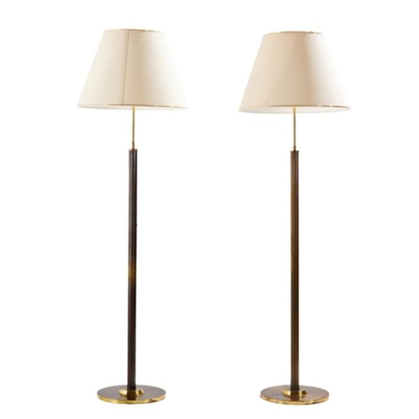 Brass floor lamp