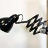Industrial Bauhaus Black Enamel Scissor Wall Lamp from PHW, 1930s