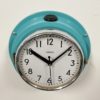 Vintage Turquoise Citizen Navy Wall Clock, 1970s Vintage Turquoise Citizen Navy Wall Clock, 1970s