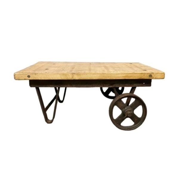 Industrial Coffee Table Cart, 1950s
