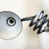 Industrial Bauhaus Black Enamel Scissor Wall Lamp from PHW, 1930s