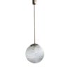 Vintage Czechoslovak Glass Hanging Lamp, 1960s