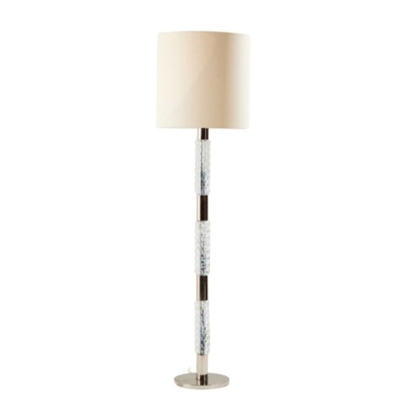 Chrome floor lamp