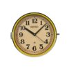 Vintage Yellow Seiko Navy Wall Clock, 1970s