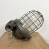 Large Industrial Cast Iron Cage Pendant Light, 1960s Large Industrial Cast Iron Cage Pendant Light, 1960s