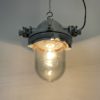 Grey Industrial Cast Aluminium Explosion Proof Lamp, 1970s