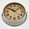Vintage Beige Seiko Navy Wall Clock, 1970s
