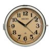 Vintage Beige Seiko Navy Wall Clock, 1970s