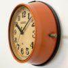 Vintage Orange Seiko Navy Wall Clock, 1970s