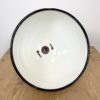 Vintage Industrial White Enamel Pendant Light, 1960s