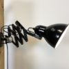 Industrial Bauhaus Black Enamel Scissor Wall Lamp from PHW, 1930s