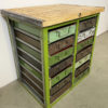 Vintage Industrial Iron Chest of Drawers, 1950s