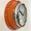 Vintage Orange Citizen Navy Wall Clock, 1970s