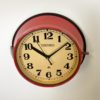 Vintage Red Seiko Navy Wall Clock, 1970s