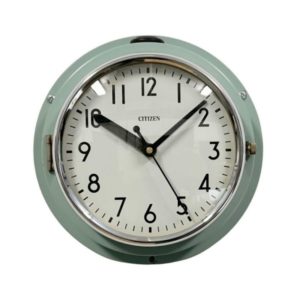 Vintage Blue Citizen Navy Wall Clock, 1970s